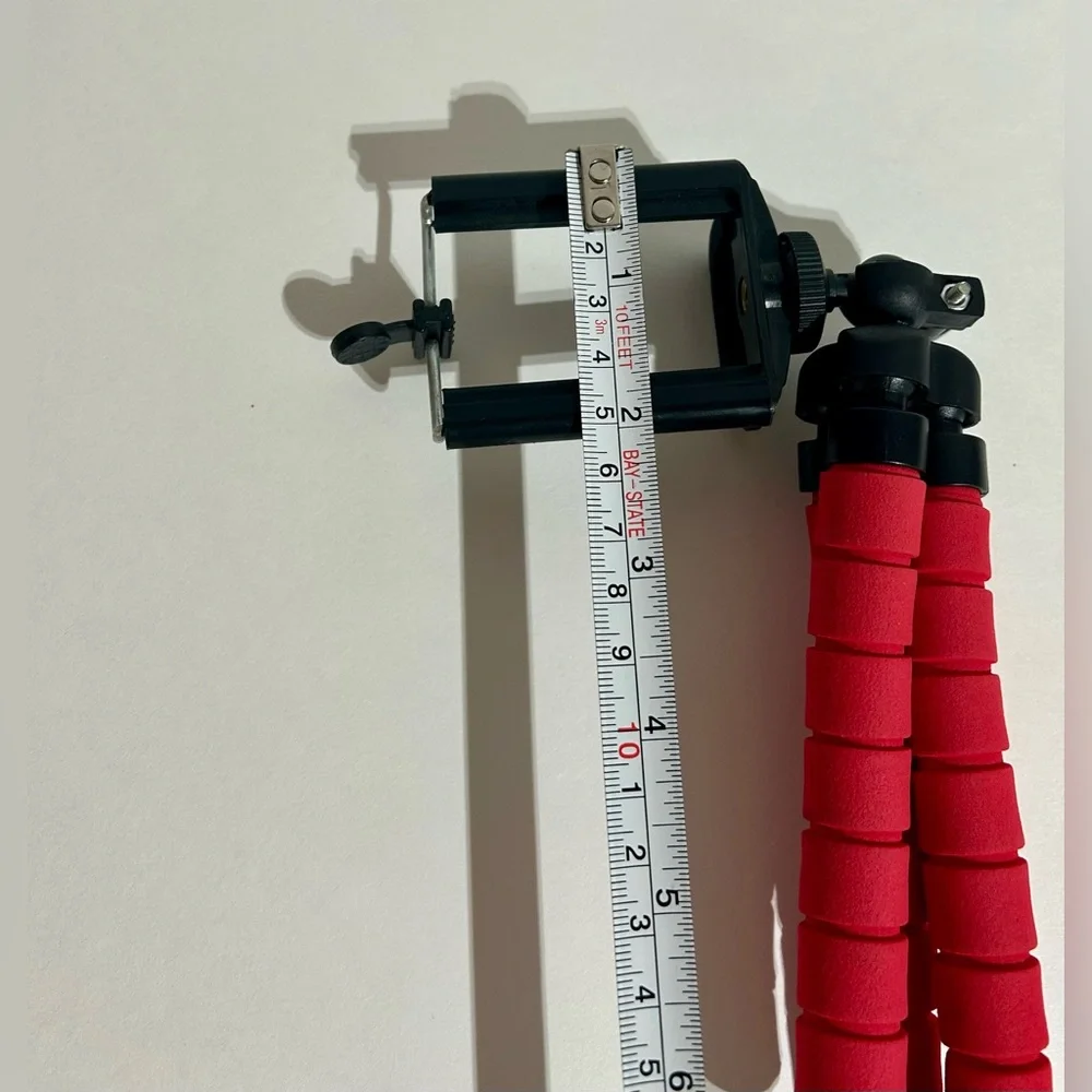Octopus Adjustable Tripod Stand 3 Legs Flexible Phone Holder Camera Bracket Red